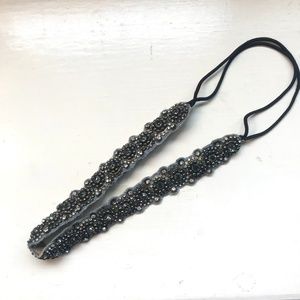 ANTHROPOLOGIE Deepa Gurnani Gray Crystal Headband
